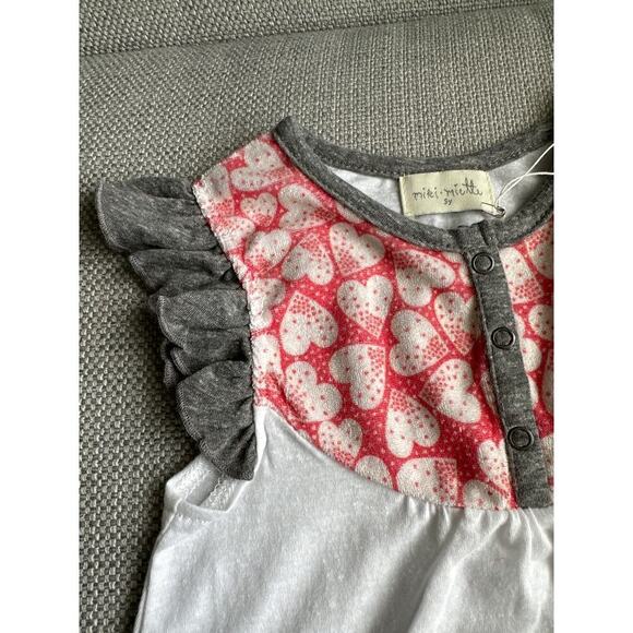 🔴Miki Miette Heart shirt‎ girls size 5 - Picture 3 of 5